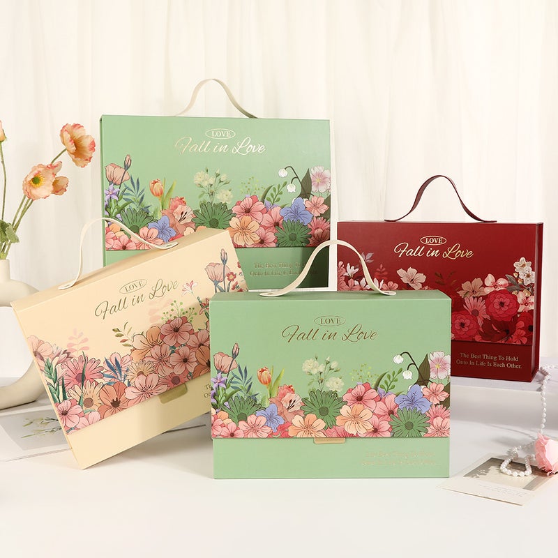 صندوق هدايا بسيط فاخر خفيف للإبداع صندوق فارغ لعيد الحب تذكار زفاف صندوق تغليف هدايا عيد الميلاد تخزين - Image 2